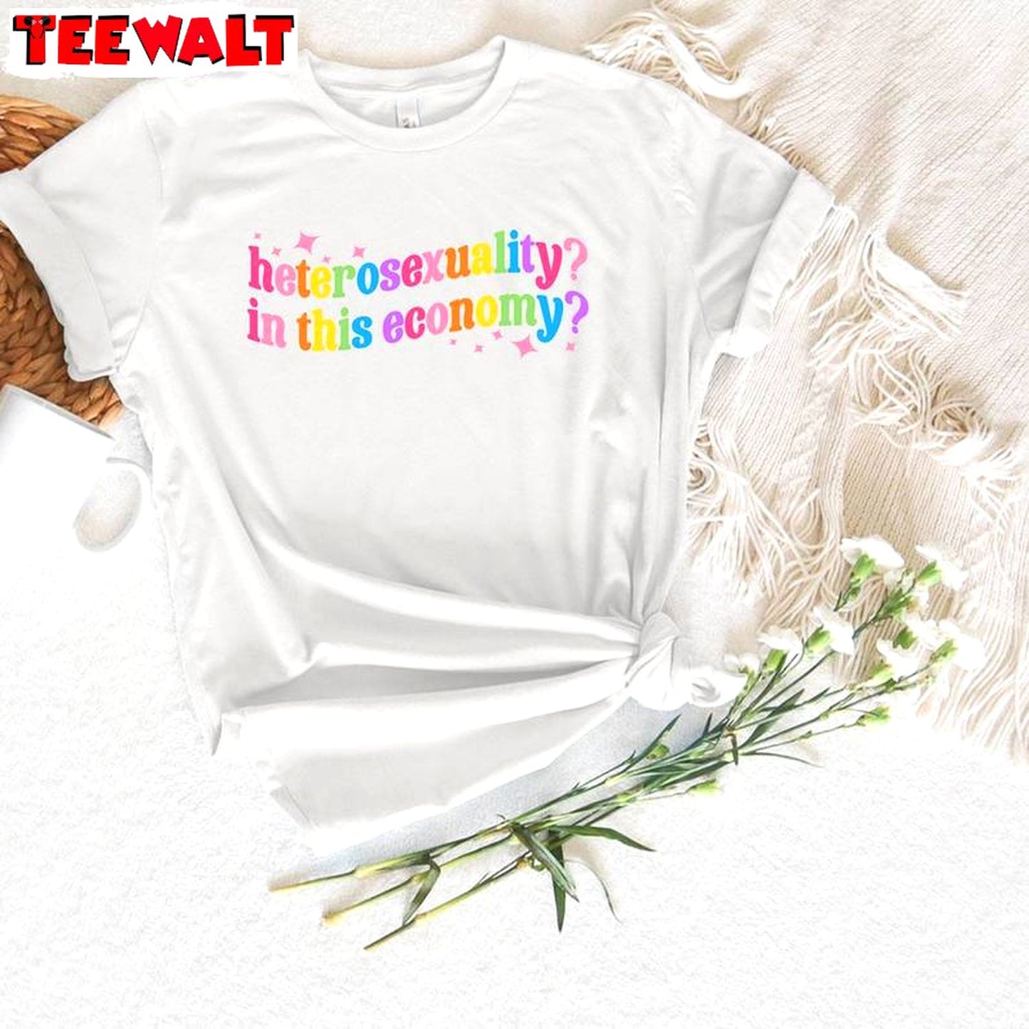 Trendy Pride Peace Sweatshirt , Limited Heterosexuality In This Economy Shirt Sweater