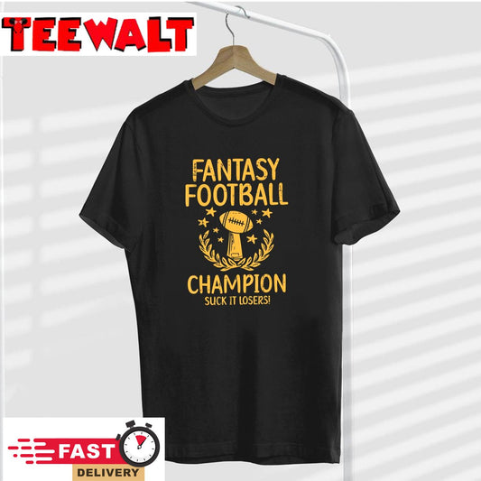 Fantasy Football Champion Funny FFL Draft Champ Men Women T-Shirt