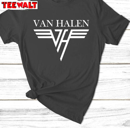 Van Halen Comfort Sweatshirt, Limited Van Halen Band Unisex Hoodie Short Sleeve