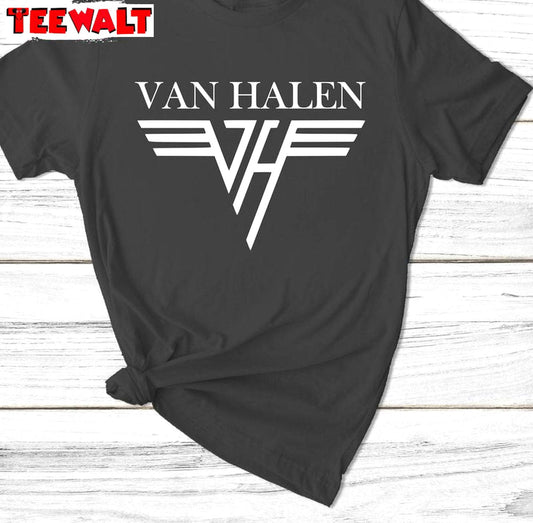 Van Halen Comfort Sweatshirt, Limited Van Halen Band Unisex Hoodie Short Sleeve