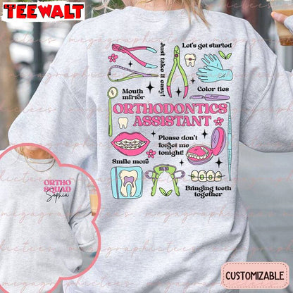 Vintage Orthodontic Assistant Unisex T Shirt , Dental Assistant Limited Sweater T Shirt