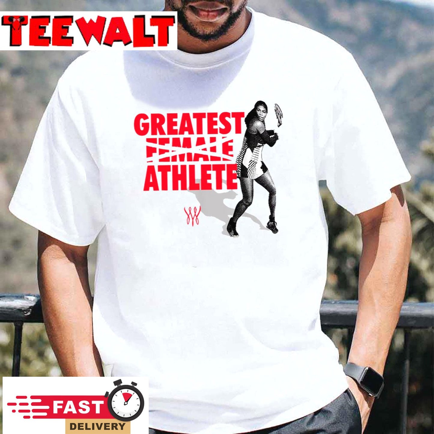 Serena Williams Husband Wear Greatest Female Athlete  Unisex T-Shirt