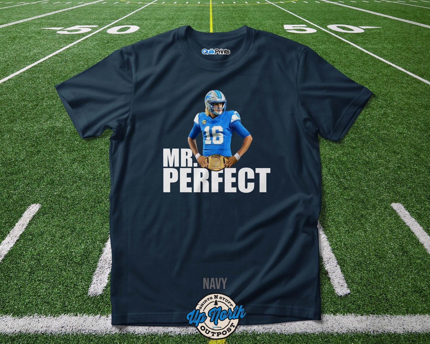 Mr Perfect Jared Goff Detroit Football  T-Shirt