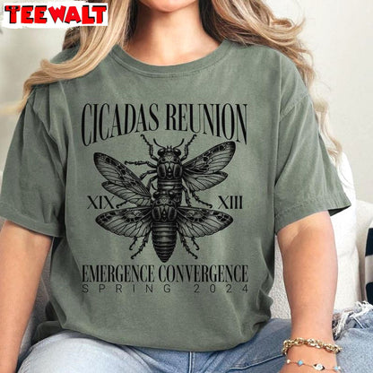 Cicada Apocalypse Shirt, Limited Edition Cicadas Reunion Unisex Hoodie Long Sleeve