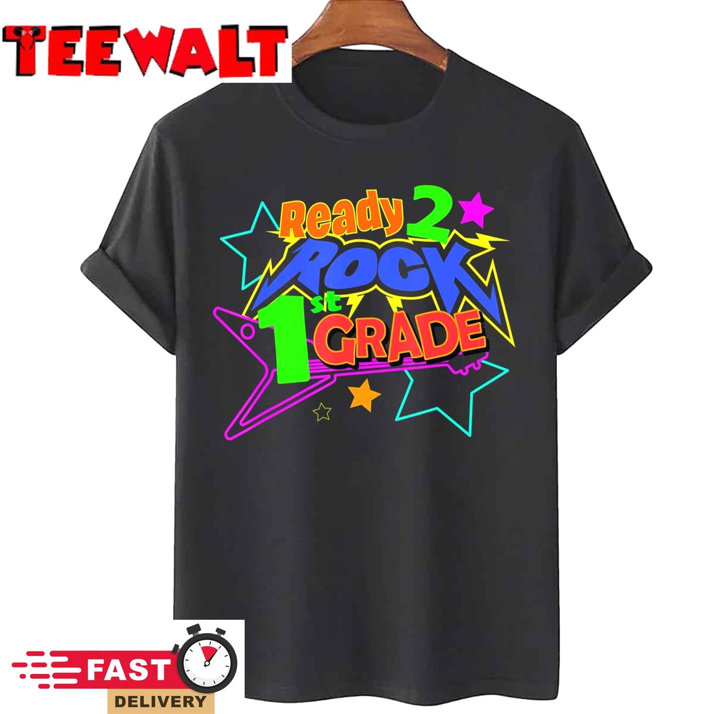 READY TO ROCK FIRST GRADE KIDS BACK TO SCHOOL T-Shirt