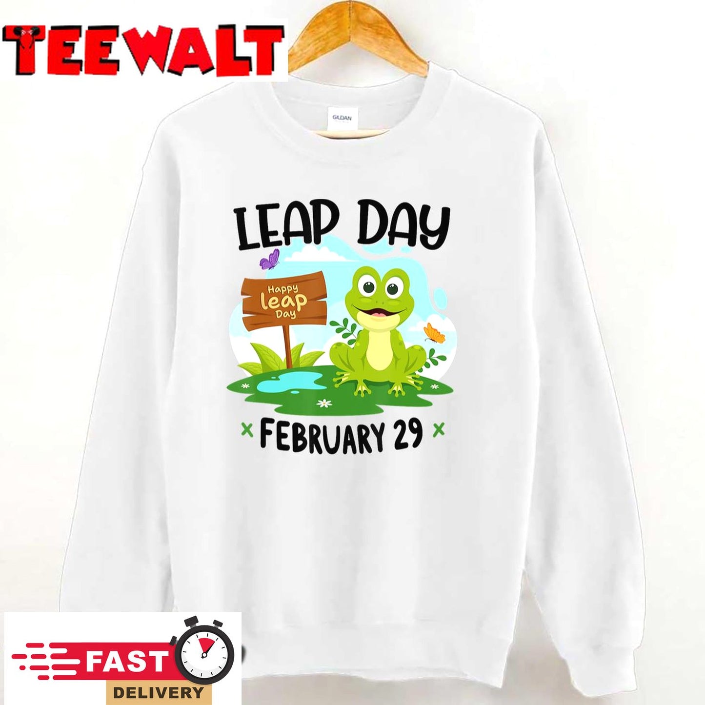 February 29th Leap Day Frog Cute Matching Leap Year 2024 T-Shirt