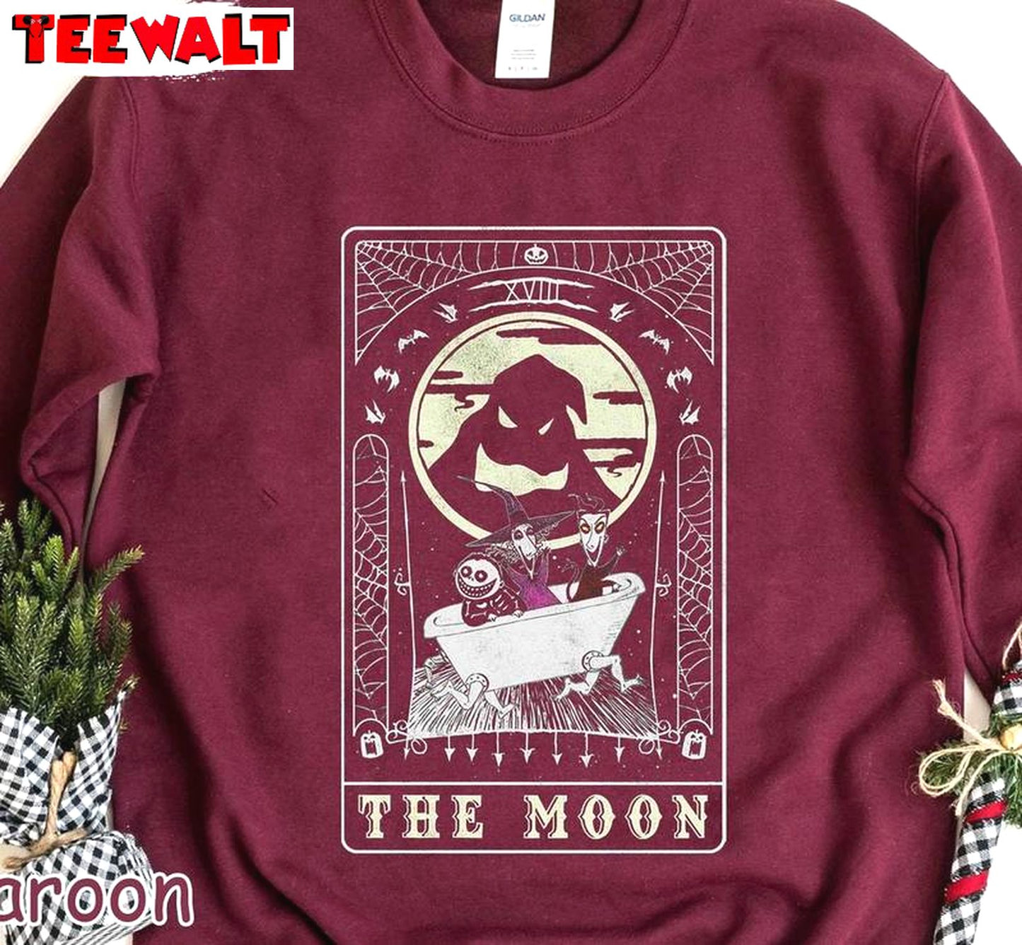 The Moon Tarot Oogie Boogie Short Sleeve , Trendy Oogie Boogie