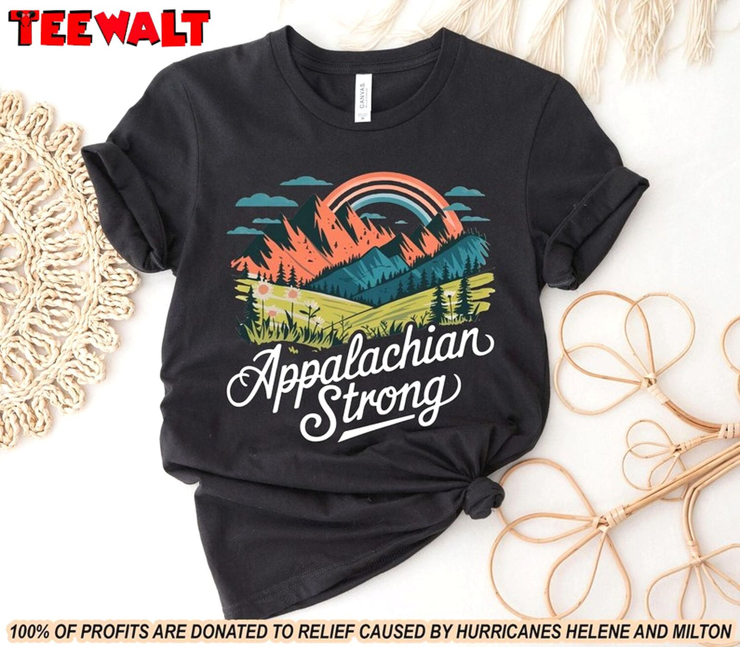 Appalachian Strong Western Shirt, Hurricane Helene Motivational Tshirt