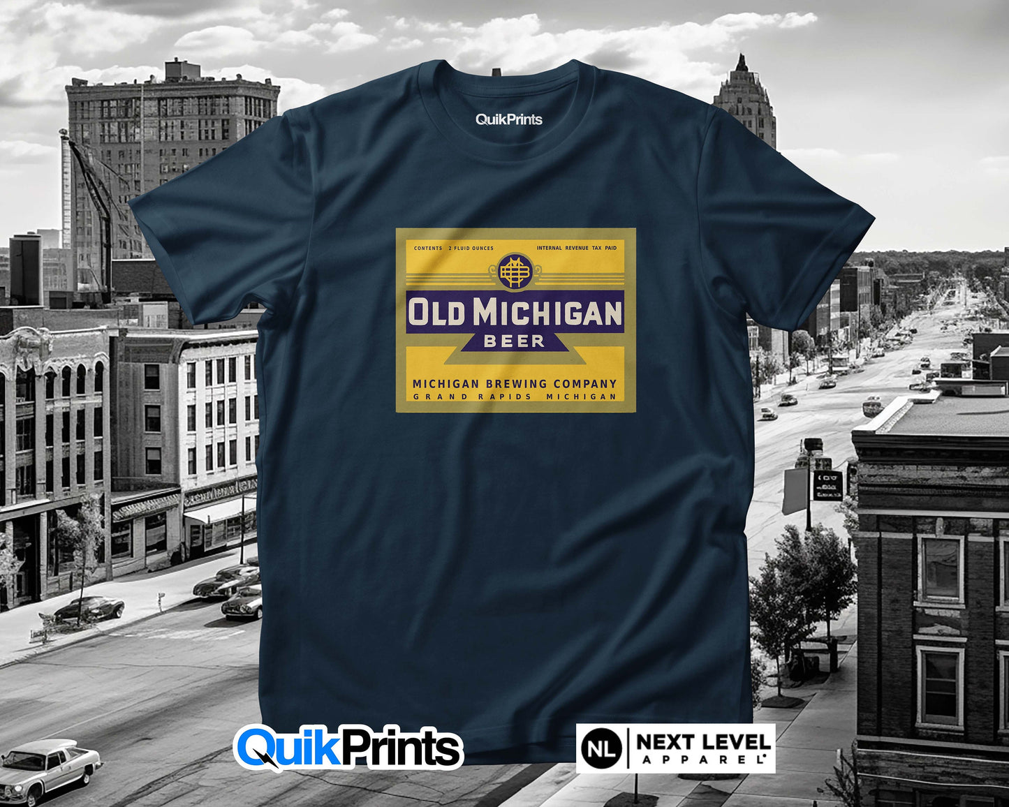 Old Michigan Beer Detroit Vintage Brewery Premium T-Shirt