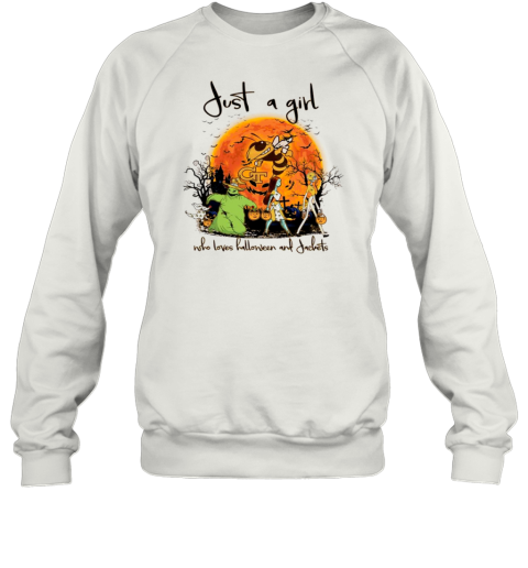 Just A Girl Who Love Halloween And Georgia Tech Yellow Jackets Football T-Shirt