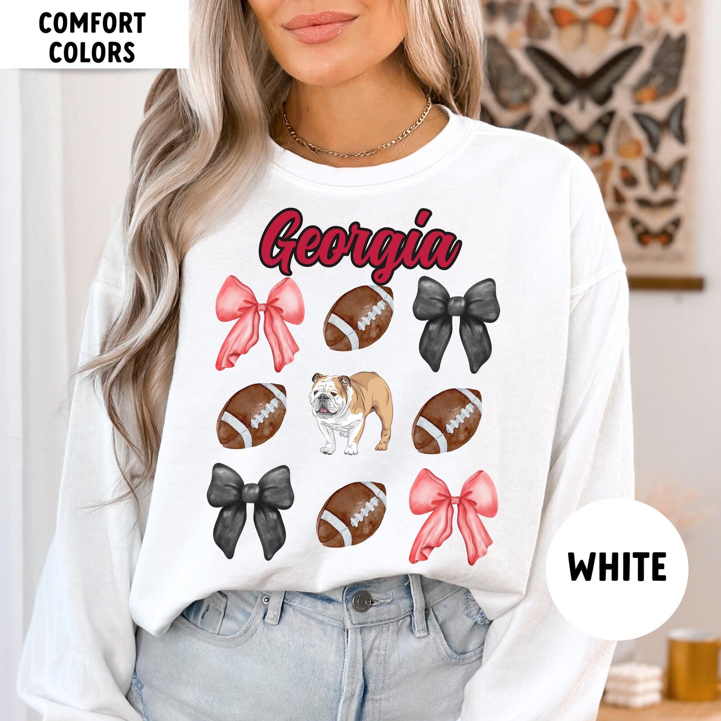 Georgia Football Sweatshirt - Comfort Colors College Game Day Shirt