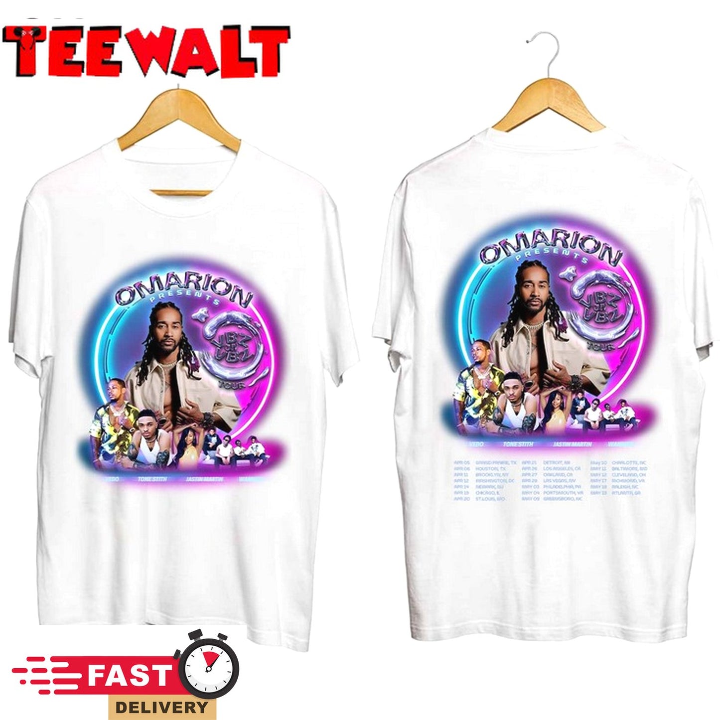 Omarion The Vbz On Vbz Tour 2024 Shirt, Omarion Fan Shirt