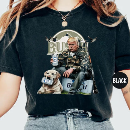 Trump 2024 Hunting Shirt, Patriotic Camo Tee For Voters