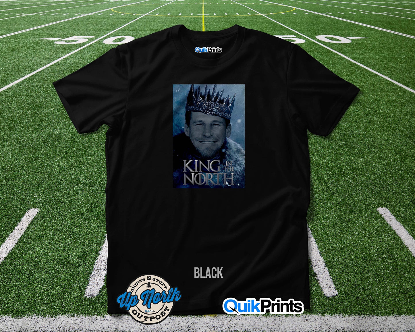 Dan Campbell Is King In The North Detroit Football T-Shirts