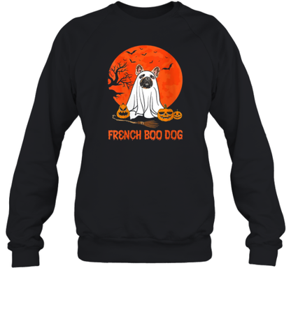 Funny French Boodog Halloween Teacher T-Shirt