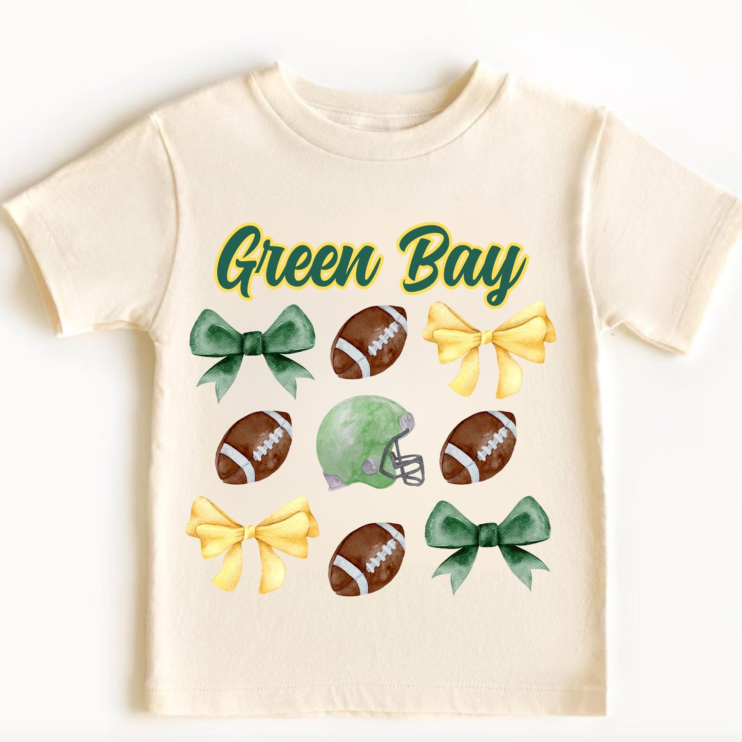 Green Bay Football Toddler Shirt, Vintage Game Day Apparel For Kids