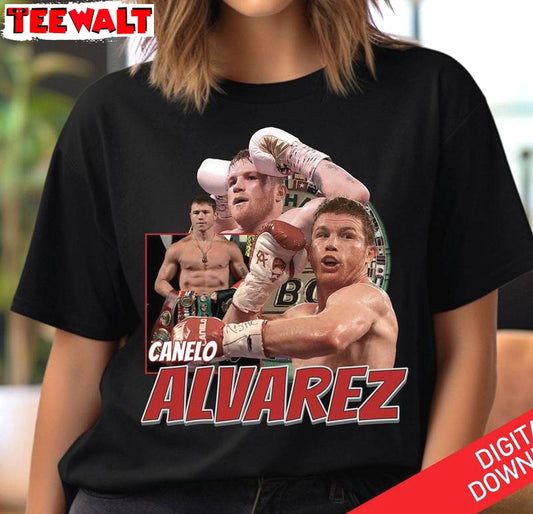 Canelo Alvarez Shirt, Boxing Trendy Crewneck Sweatshirt T-shirt