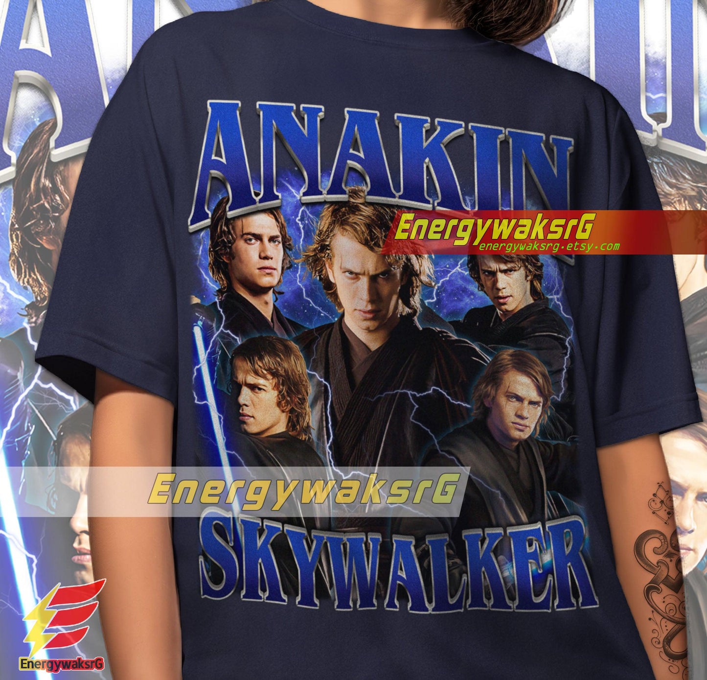 Anakin Skywalker Vintage 90'S Retro Fan T-Shirt - Classic Star Wars Apparel For Enthusiasts