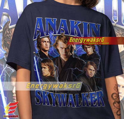 Anakin Skywalker Vintage 90'S Retro Fan T-Shirt - Classic Star Wars Apparel For Enthusiasts