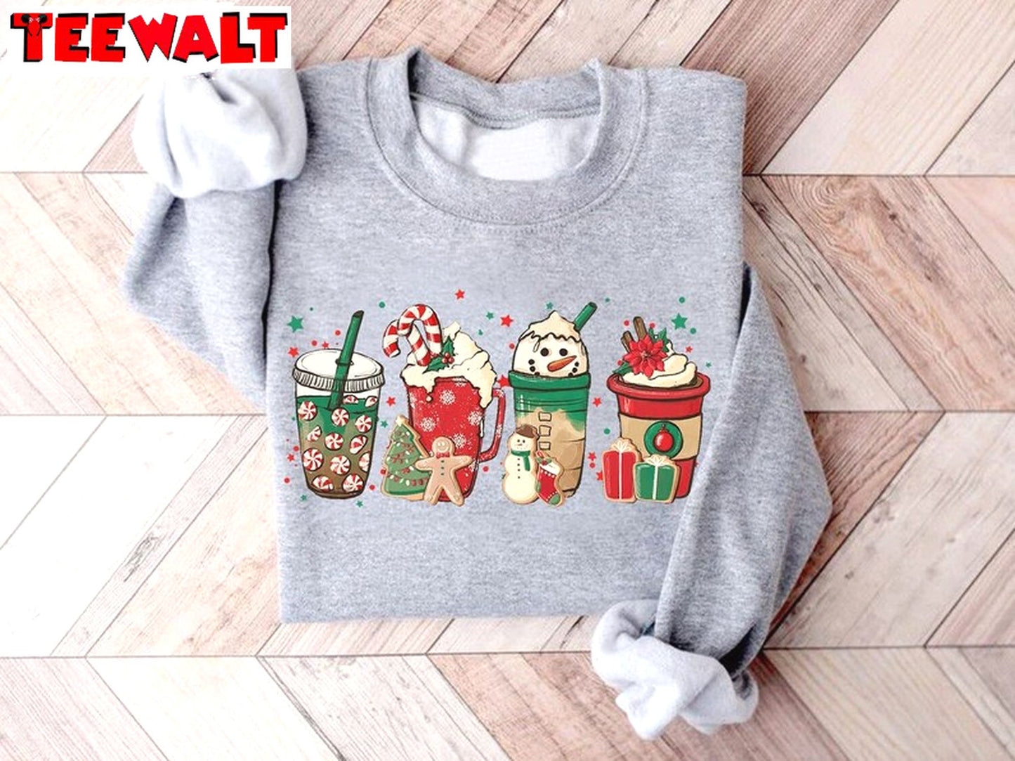 Christmas Coffee Sweatshirt, Coffee Lover Gifts