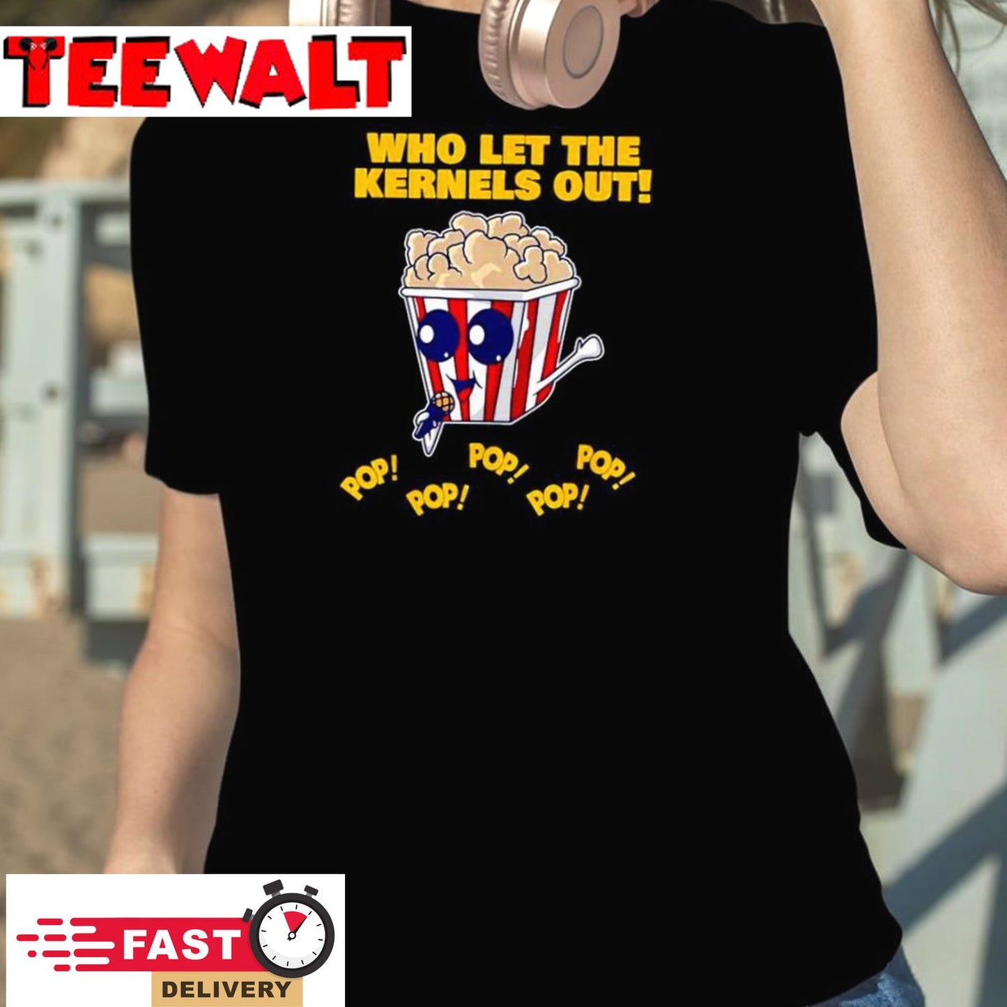 Popcorn Who Let The Kernels Out Shirt