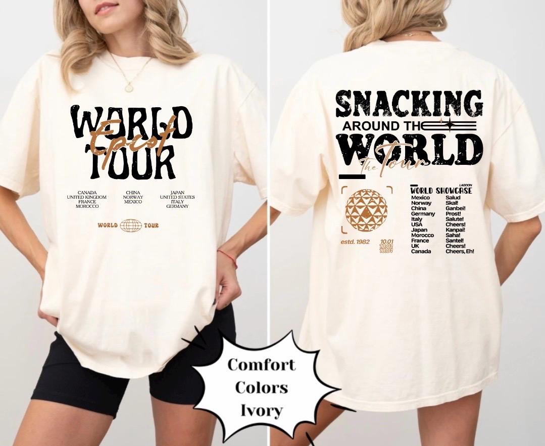 Snack Around The World Magic Mouse Theme Park Comfort Shirt