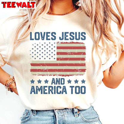 Spiritual Women Unisex Hoodie, Must Have Loves Jesus And America Too Shirt