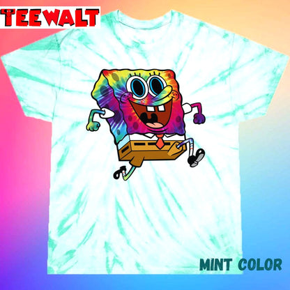 Trippy Spongebob Unisex Tie Dye T-Shirt