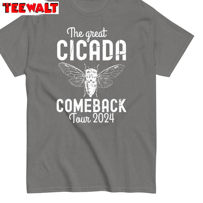 Cool Design Cicada Comeback Tour Shirt, Funny Cicada Reunion Concert T