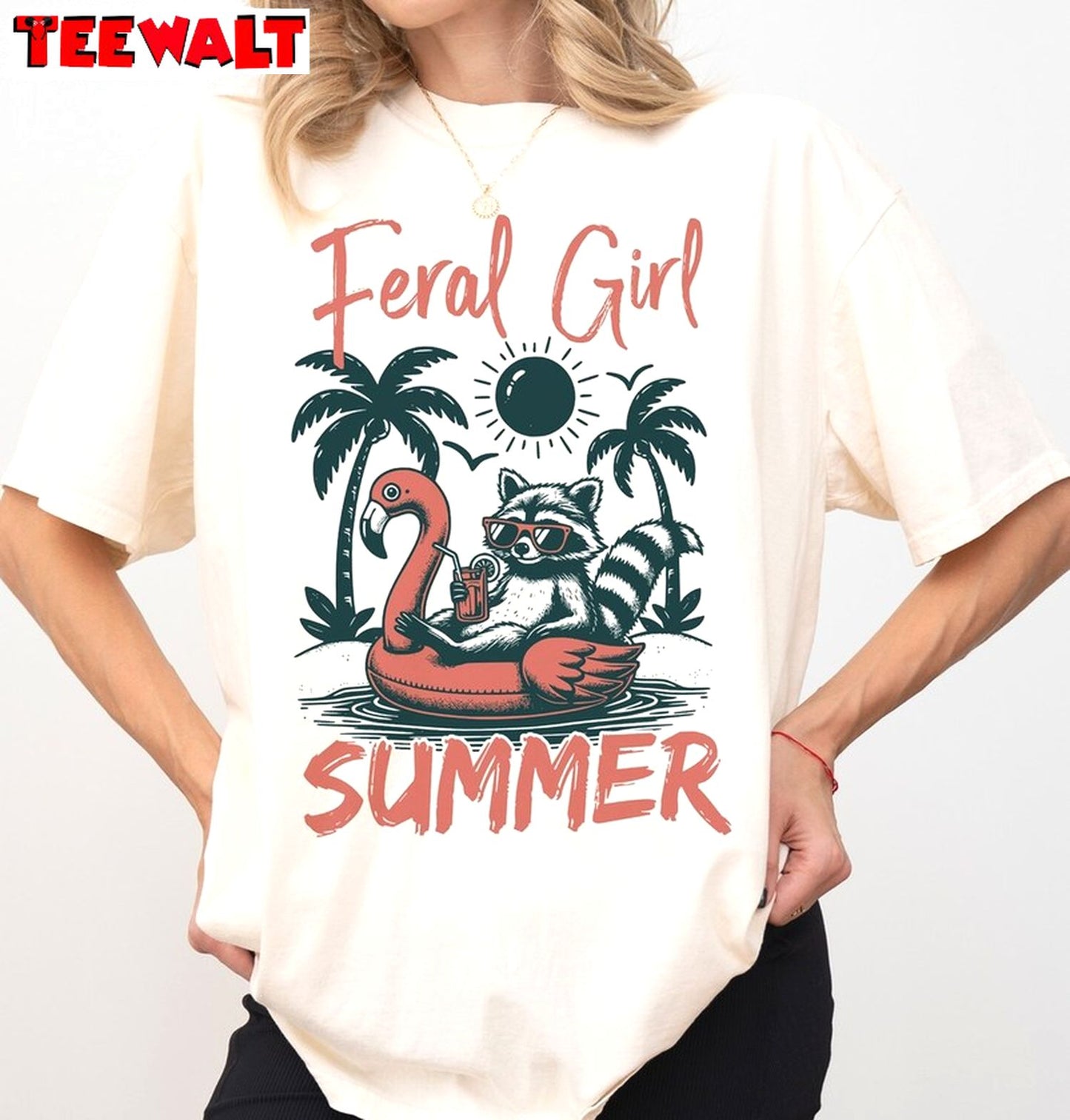 Comfort Feral Girl Summer Shirt, Limited Unisex T Shirt Unisex Hoodie For Fan