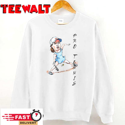 Iga Swiatek Cartoon Pro Tennis T-Shirt