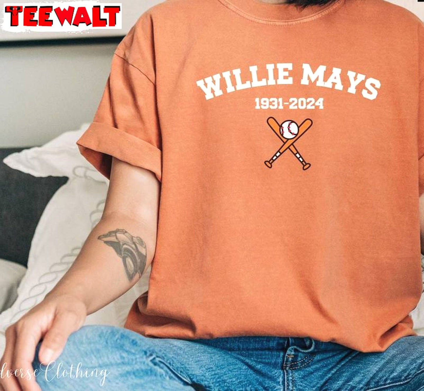 Limited Rip Mays 24 Unisex T Shirt , Groovy Willie Mays Shirt Unisex Hoodie