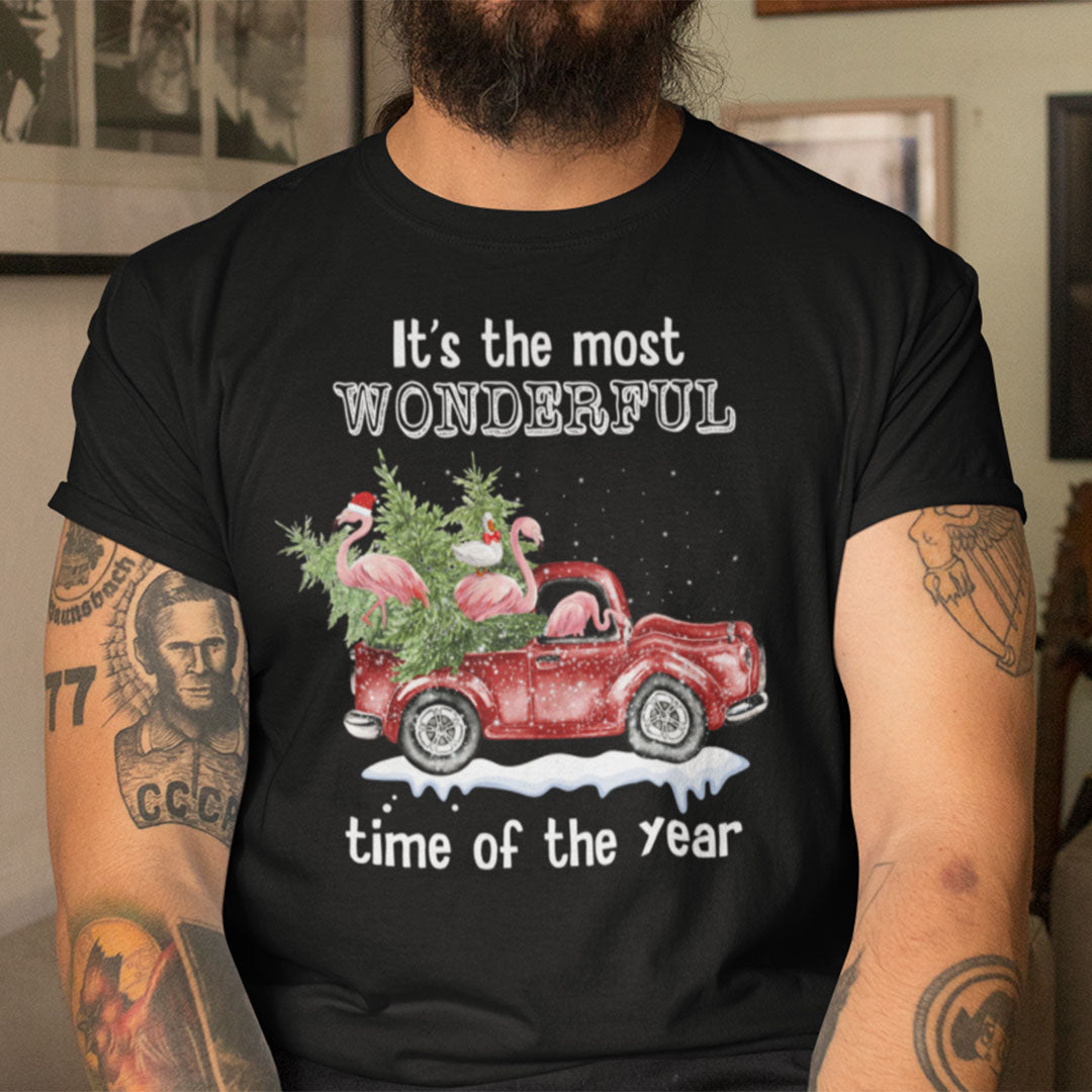 Christmas Cars Shirt It's The Most Wonderful Time Of The Year Red Car