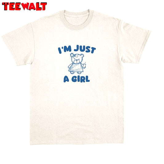 I M Just A Girl Cute Long Sleeve Crewneck Sweatshirt