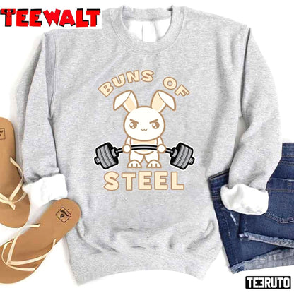 Buns Of Steel Deadlift Bunny Unisex Sweatshirt