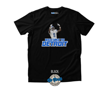 Welcome To Detroit - Jamo Detroit Football Custom T-Shirts