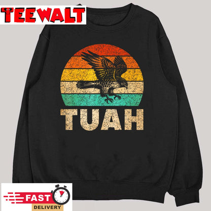 Vintage Hawk Tuah Hilarious Joke Adult Humor Gag Meme Funny T-Shirt