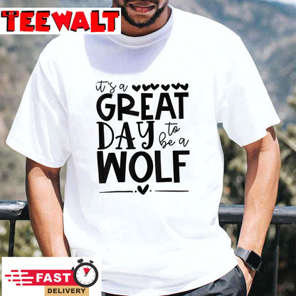 Wolf Wolves School Sports Fan Team Spirit Great Day T-Shirt