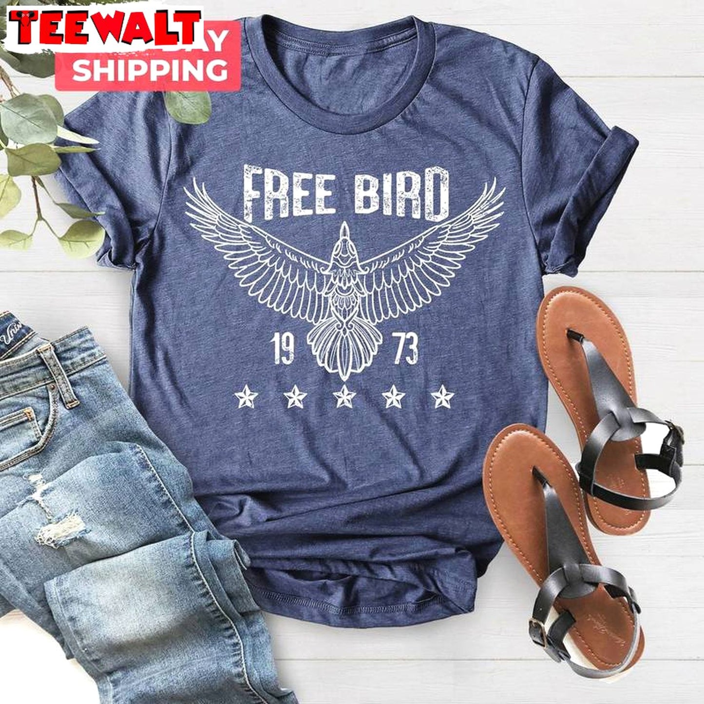 Free Bird America Inspired Shirt, New Rare Boho Tank Top