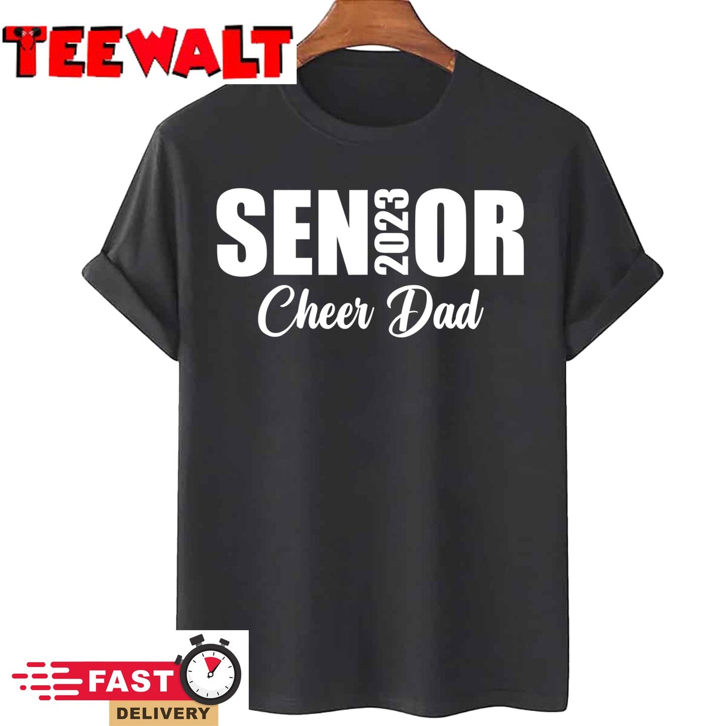 Senior Cheer Dad 23 Cheerleader Parent Class of 2023 T-Shirt