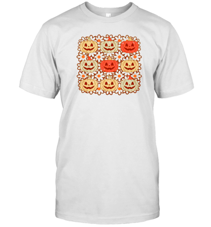 Daisy Pumpkin Teacher T-Shirt