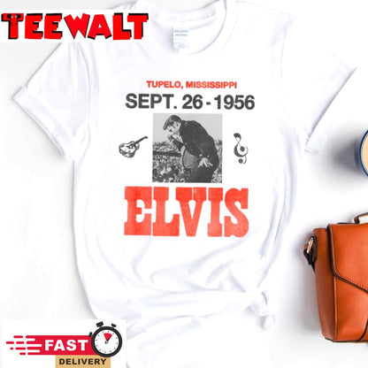 Elvis Presley Official 1956 Mississippi Concert T Shirt