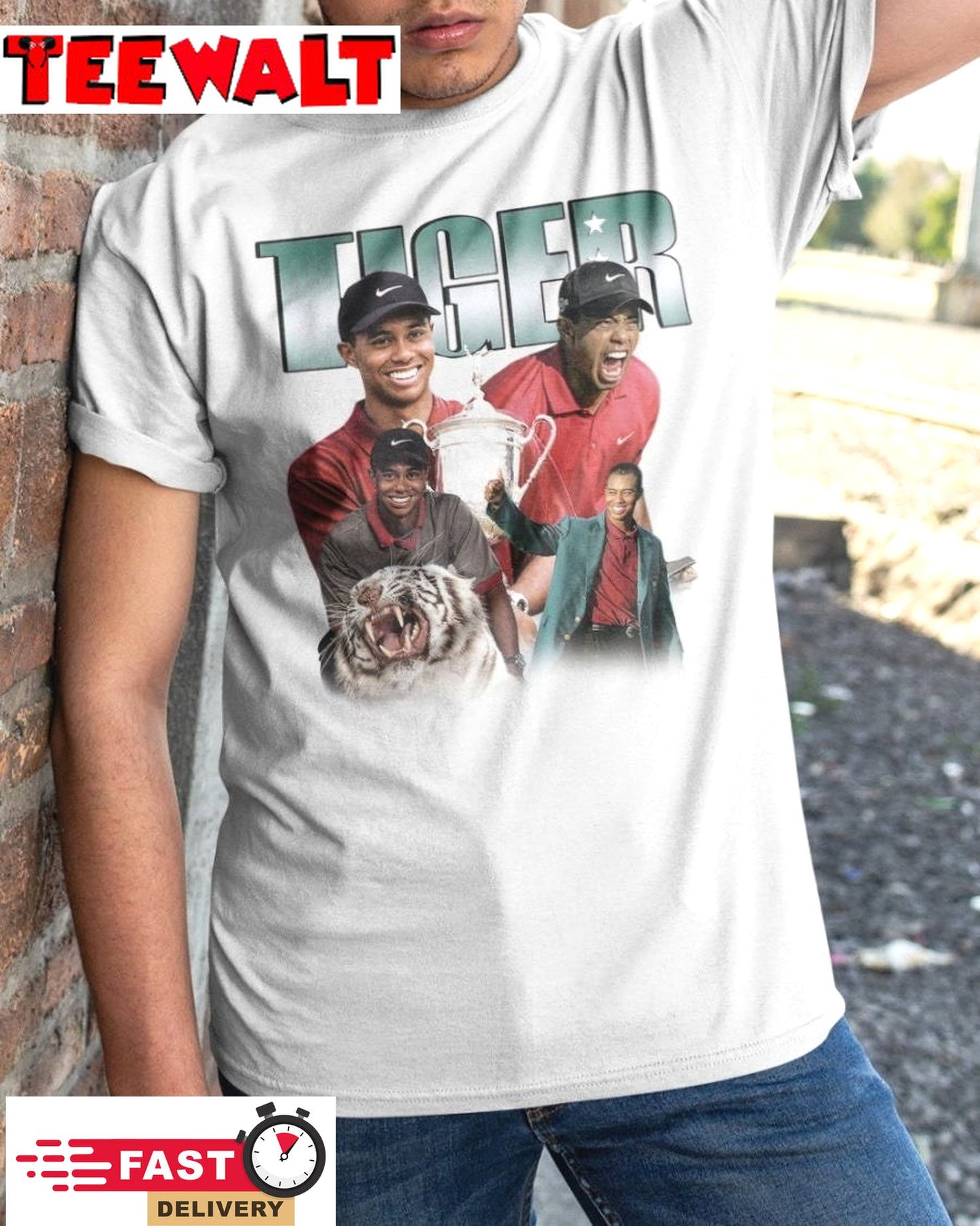 Jayson Tatum Tiger Woods T Shirt