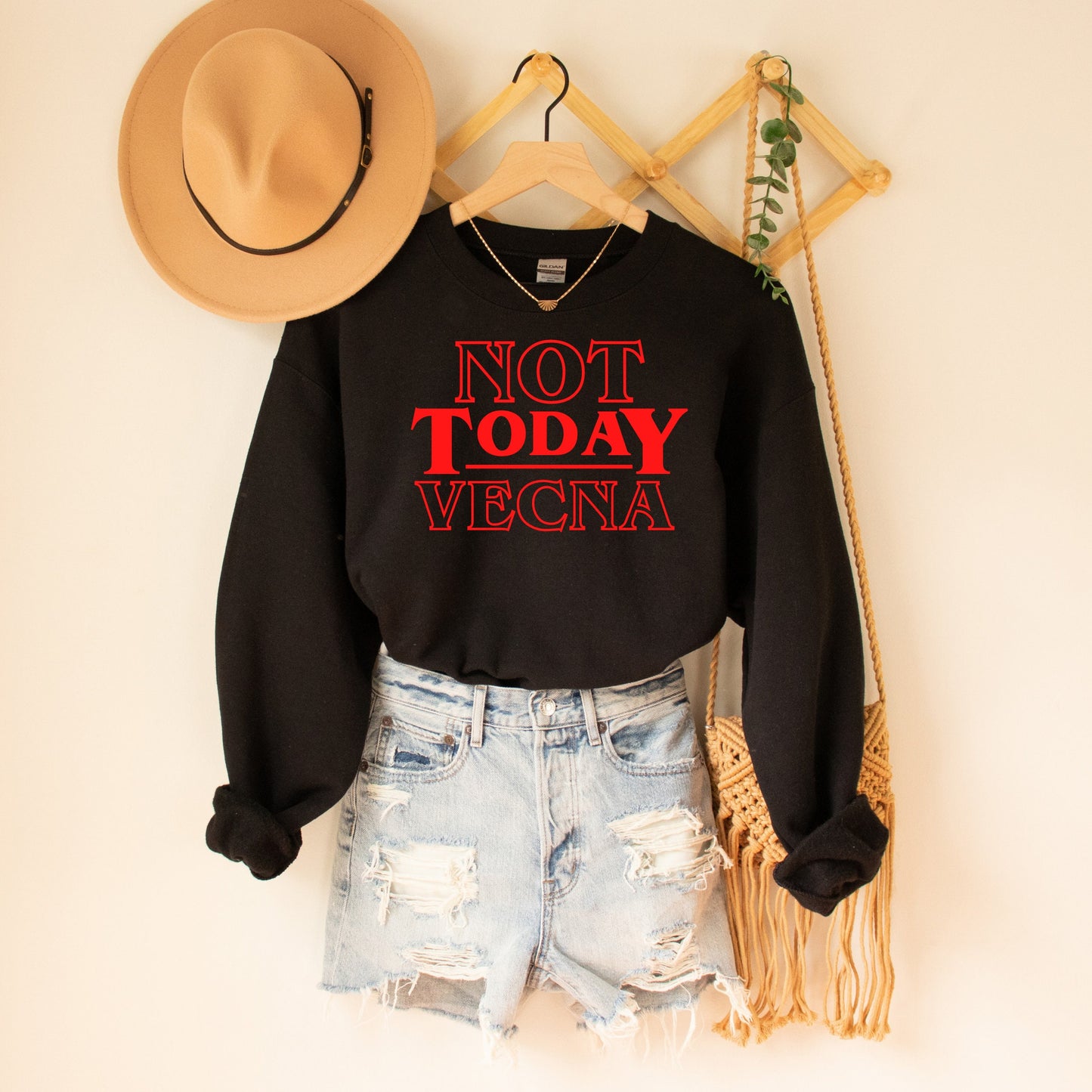 Not Today Vecna Shirt - Stranger Things Hawkins Sweatshirt, Upside Down