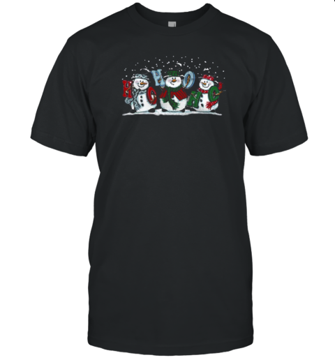 Dancing Snowman Ho Ho Ho Teacher T-Shirt