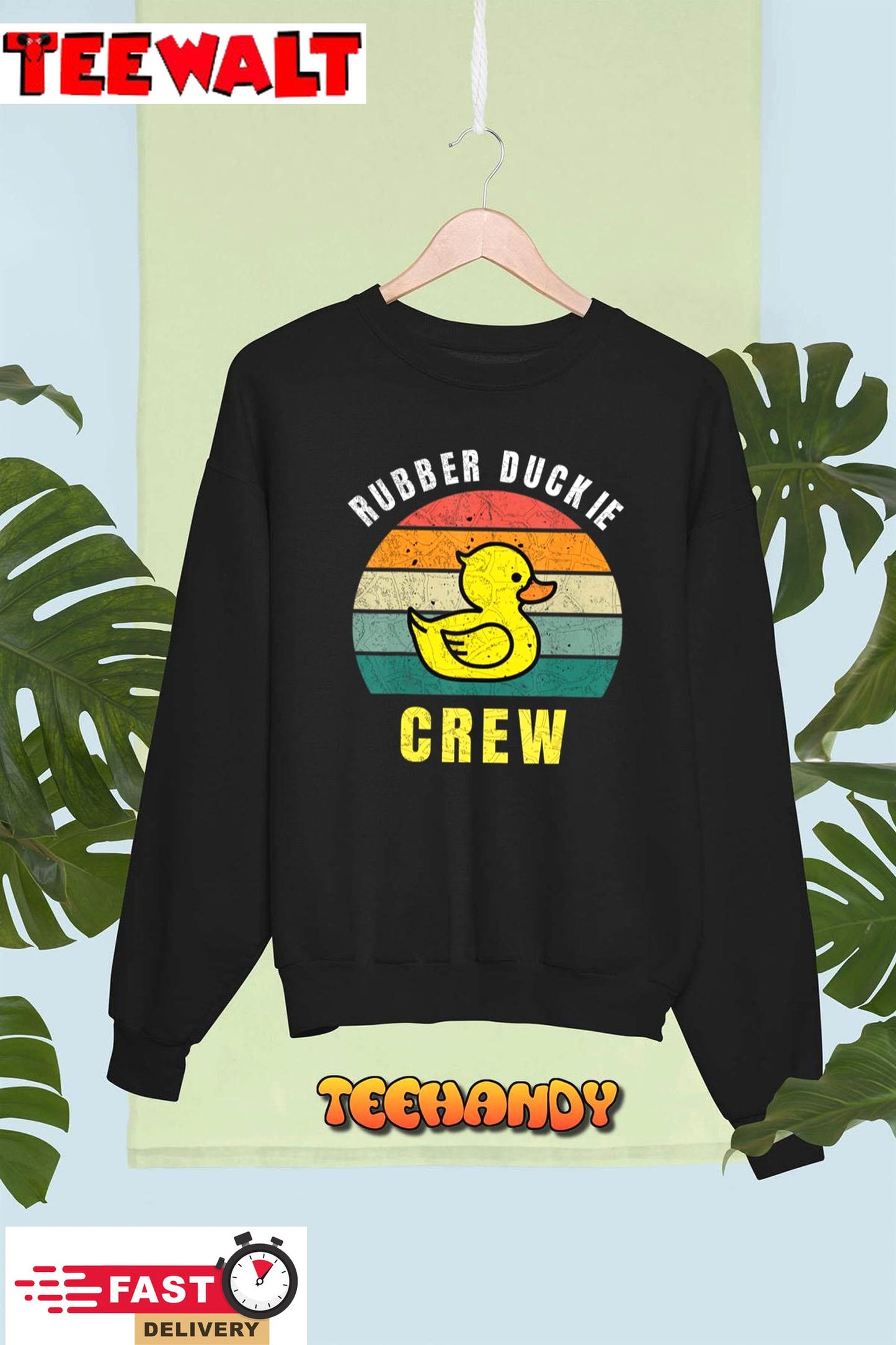 Rubber Duckie Crew T-Shirt - Funny Rubber Duck T-Shirt