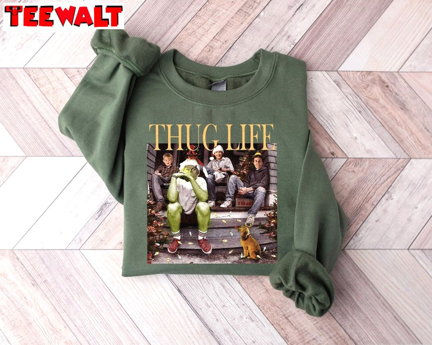 Thug Life Christmas Sweatshirt, Xmas Movie Sweater