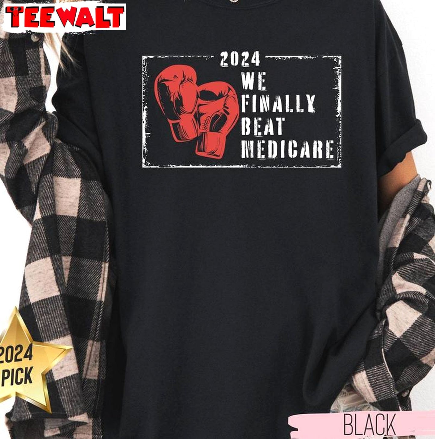 We Finally Beat Medicare Inspirational Shirt, Trendy Biden Trump Tee Tops Sweater