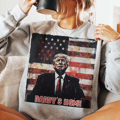 Daddy'S Home Trump 2024 Maga Supporter Graphic