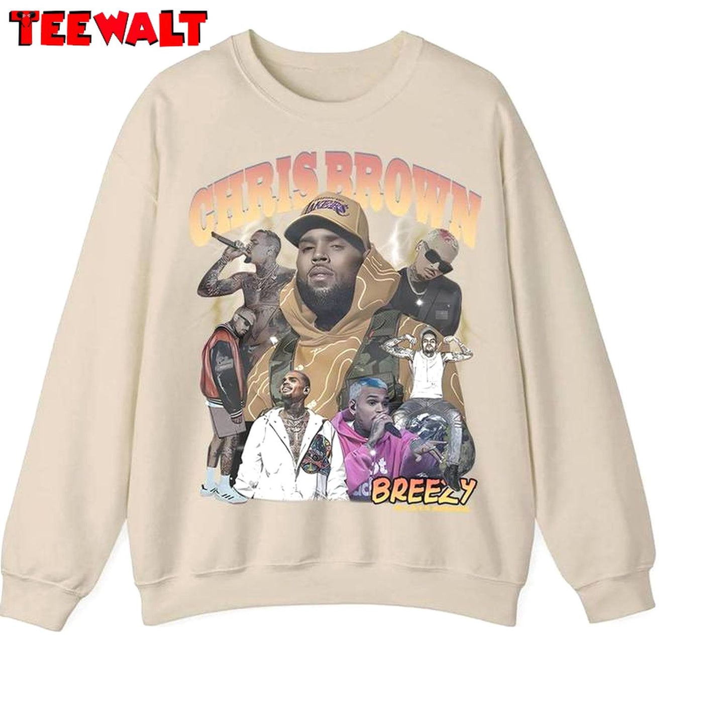 Limited Chris Brown Shirt, Must Have Crewneck Long Sleeve Gift For Fan